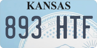 KS license plate 893HTF