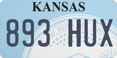 KS license plate 893HUX