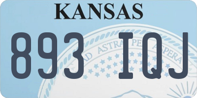 KS license plate 893IQJ
