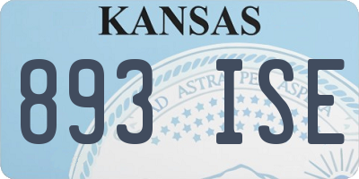 KS license plate 893ISE