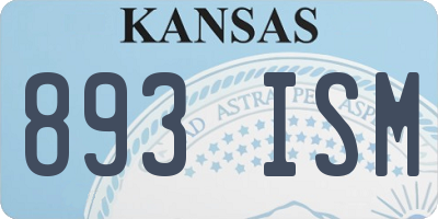KS license plate 893ISM