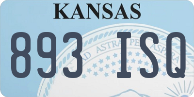 KS license plate 893ISQ