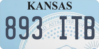 KS license plate 893ITB