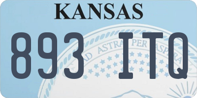 KS license plate 893ITQ