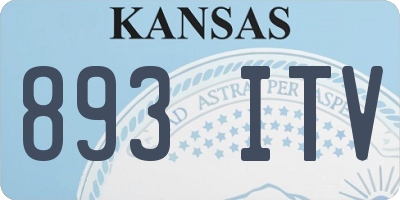 KS license plate 893ITV