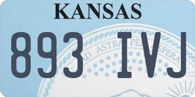 KS license plate 893IVJ