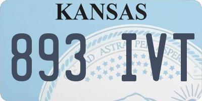 KS license plate 893IVT