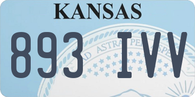 KS license plate 893IVV
