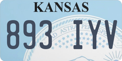 KS license plate 893IYV