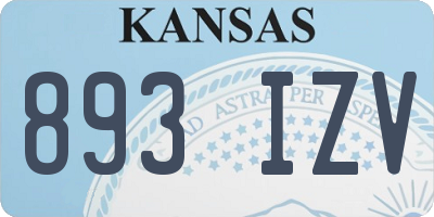 KS license plate 893IZV