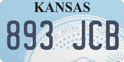 KS license plate 893JCB