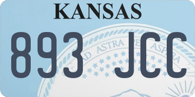 KS license plate 893JCC