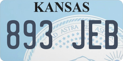 KS license plate 893JEB