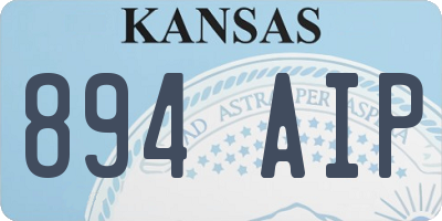 KS license plate 894AIP