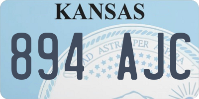 KS license plate 894AJC