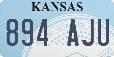 KS license plate 894AJU