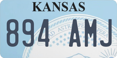 KS license plate 894AMJ