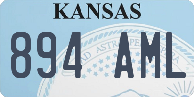 KS license plate 894AML