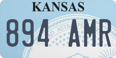 KS license plate 894AMR