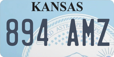 KS license plate 894AMZ