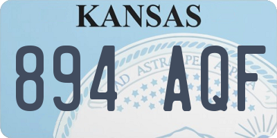 KS license plate 894AQF