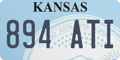 KS license plate 894ATI