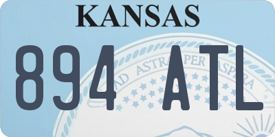 KS license plate 894ATL