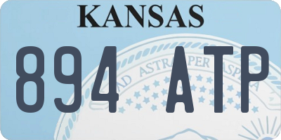 KS license plate 894ATP