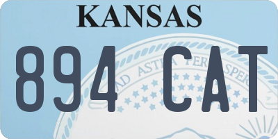 KS license plate 894CAT