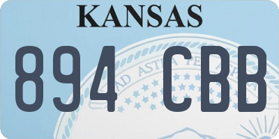 KS license plate 894CBB