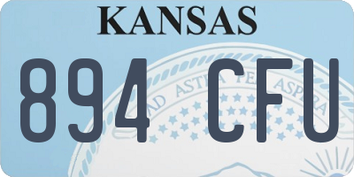 KS license plate 894CFU