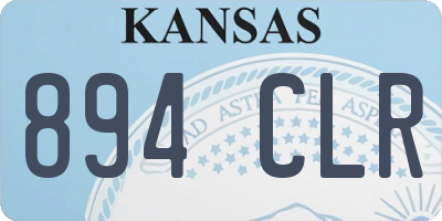 KS license plate 894CLR