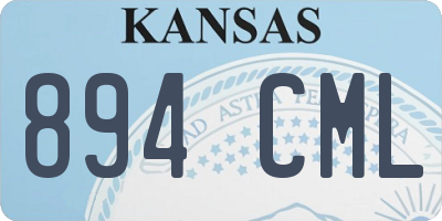 KS license plate 894CML