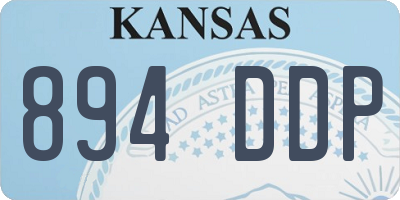 KS license plate 894DDP