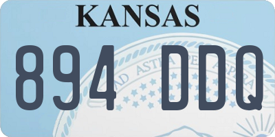 KS license plate 894DDQ