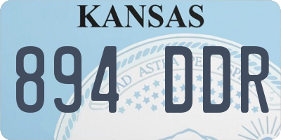 KS license plate 894DDR