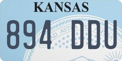 KS license plate 894DDU