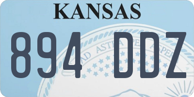 KS license plate 894DDZ