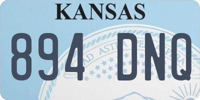 KS license plate 894DNQ
