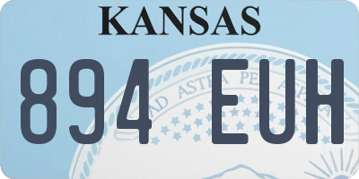 KS license plate 894EUH