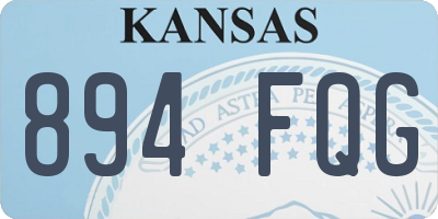 KS license plate 894FQG