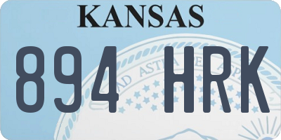 KS license plate 894HRK