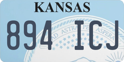 KS license plate 894ICJ