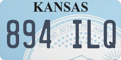 KS license plate 894ILQ