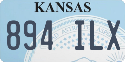 KS license plate 894ILX