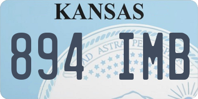 KS license plate 894IMB