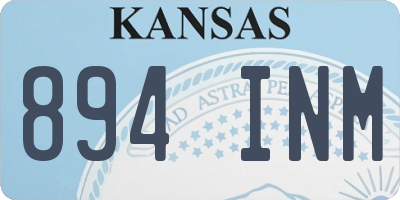 KS license plate 894INM