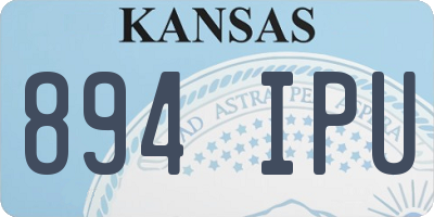KS license plate 894IPU