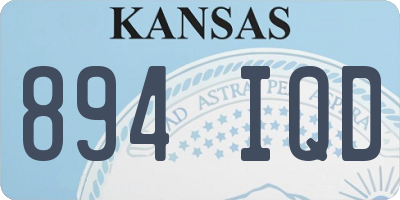 KS license plate 894IQD