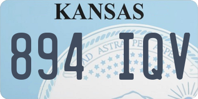 KS license plate 894IQV